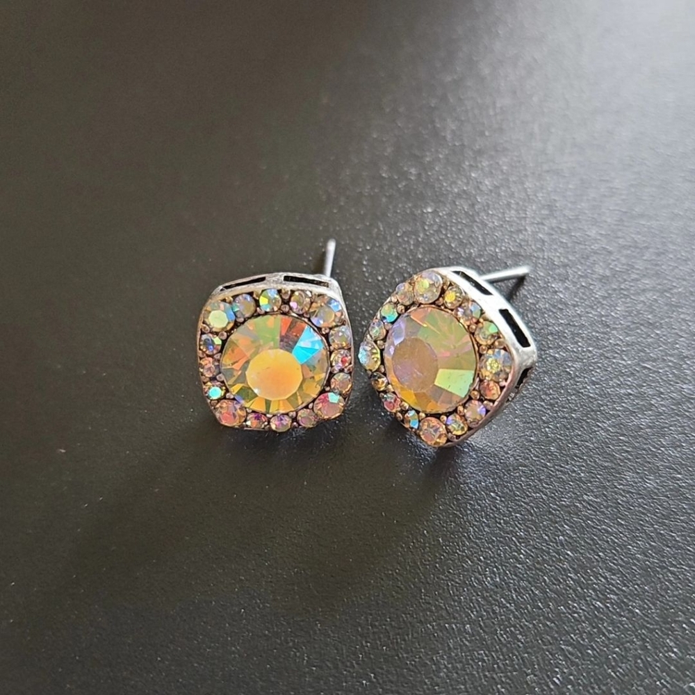 1/2 inch AB earrings
